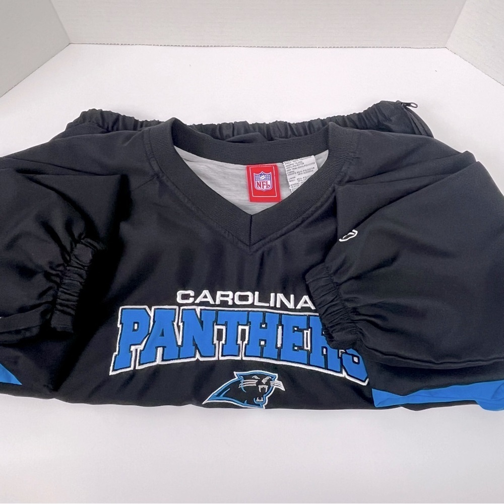 NFL Youth Carolina Panthers Pullover Lined Windbreaker Size 14/16 L; Football - Picture 5 of 13